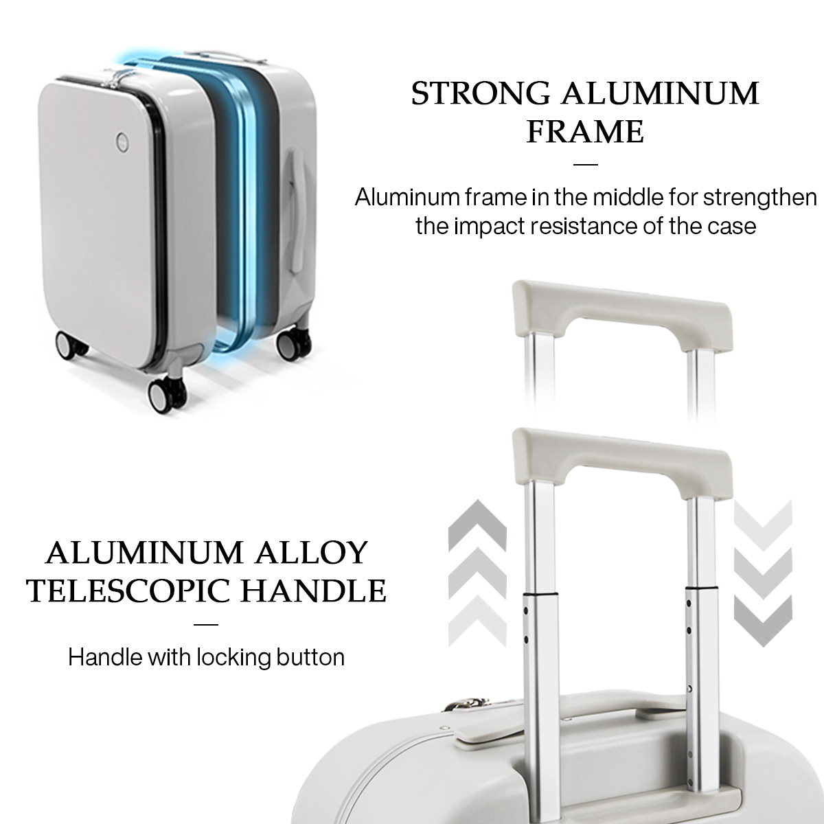 Mixi Patent Design Aluminum Fr - огляд і ціна Foldable Rolling Luggage Bag