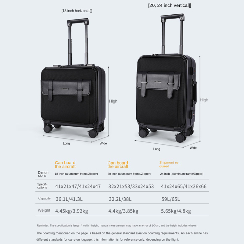 Business Luggage Computer Bag  - огляд і ціна Aluminum Frame Carry On Luggage