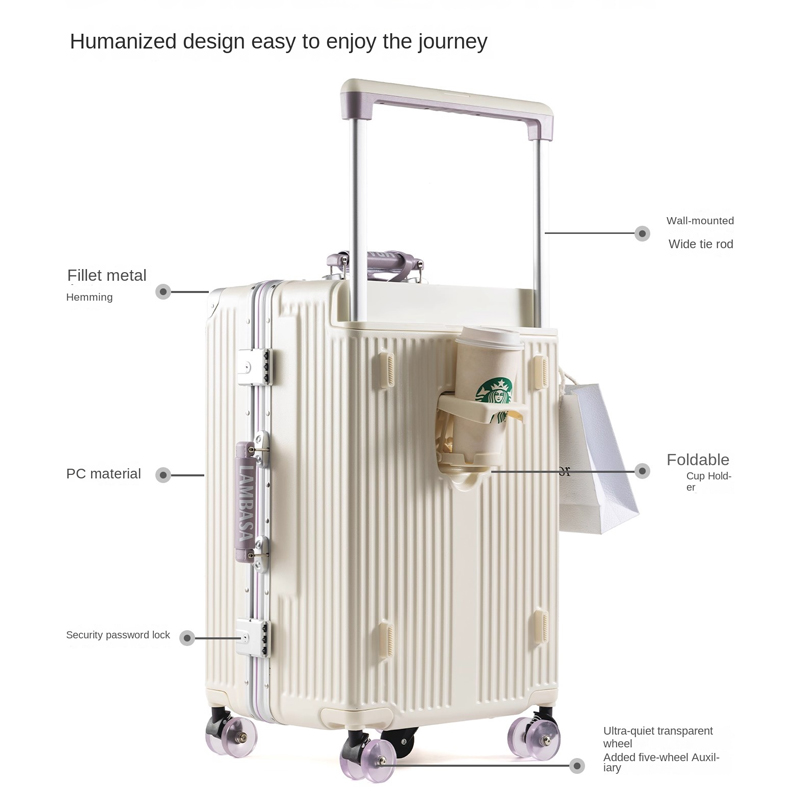 Wide Handle Rolling Suitcase A - огляд і ціна Spinner Wheel Rolling Suitcase 20 Inch